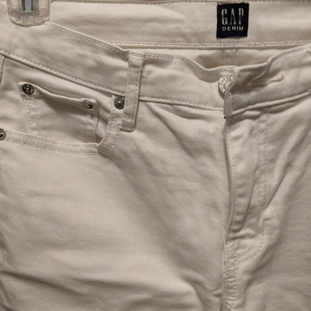GAP White denim jeans
